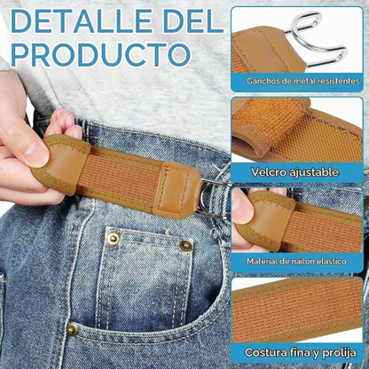 Cinturón de velcro ajustable elegante